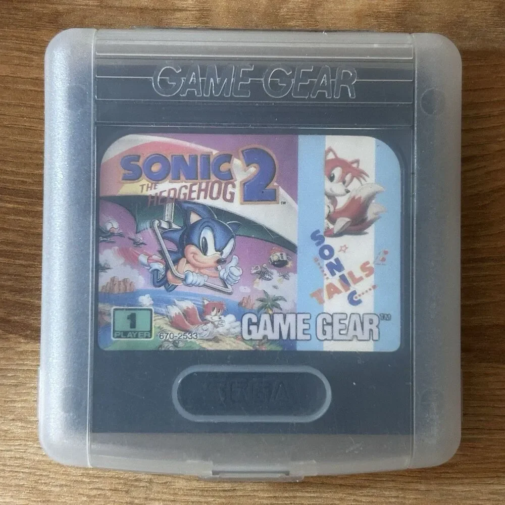 Sonic the Hedgehog 2 / Tails  (Sega Game Gear, 1992) Game Cartridge Only
